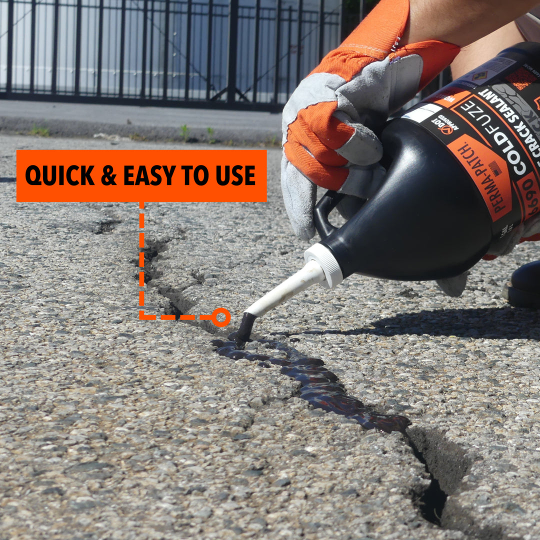 Perma-Patch 6690 ColdFuze Black – Cold Pour Asphalt Crack Sealant (ASTM D6690, Canada)