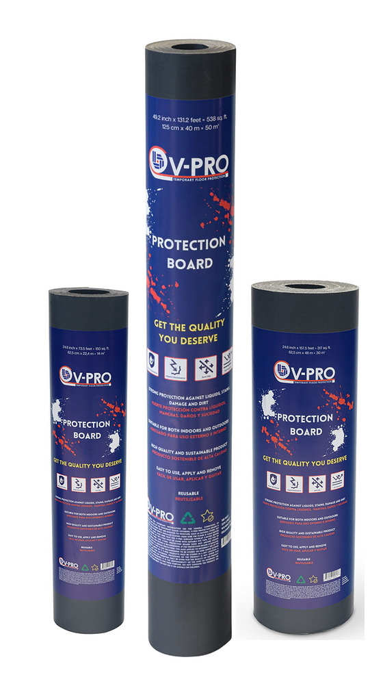 V-PRO TEMPORARY FLOOR PROTECTION BOARD 24.6IN X 78.7FT (62CM X 24M)