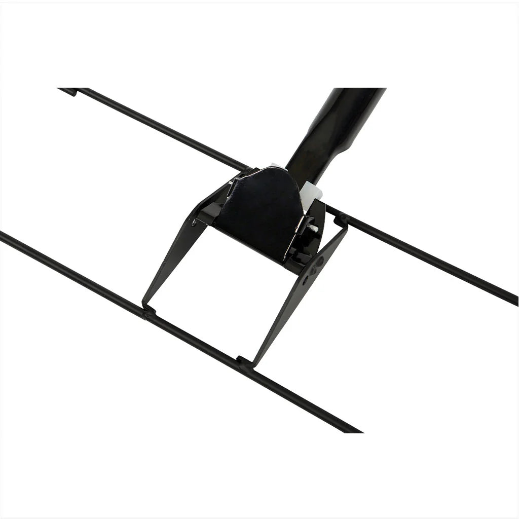 Dust Mop 60 Inch Handle for Snap - On Frames - 60"L Metal Handle / Black