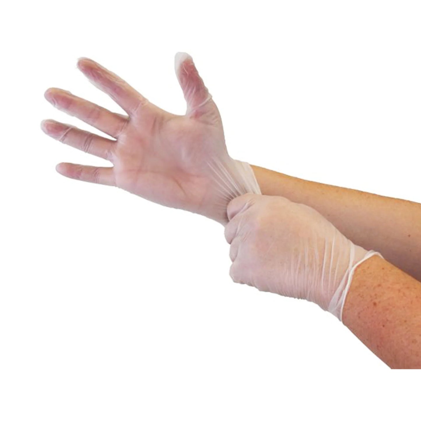 4 Mil Vinyl Gloves Powder-Free - Small / Clear / Box of 100