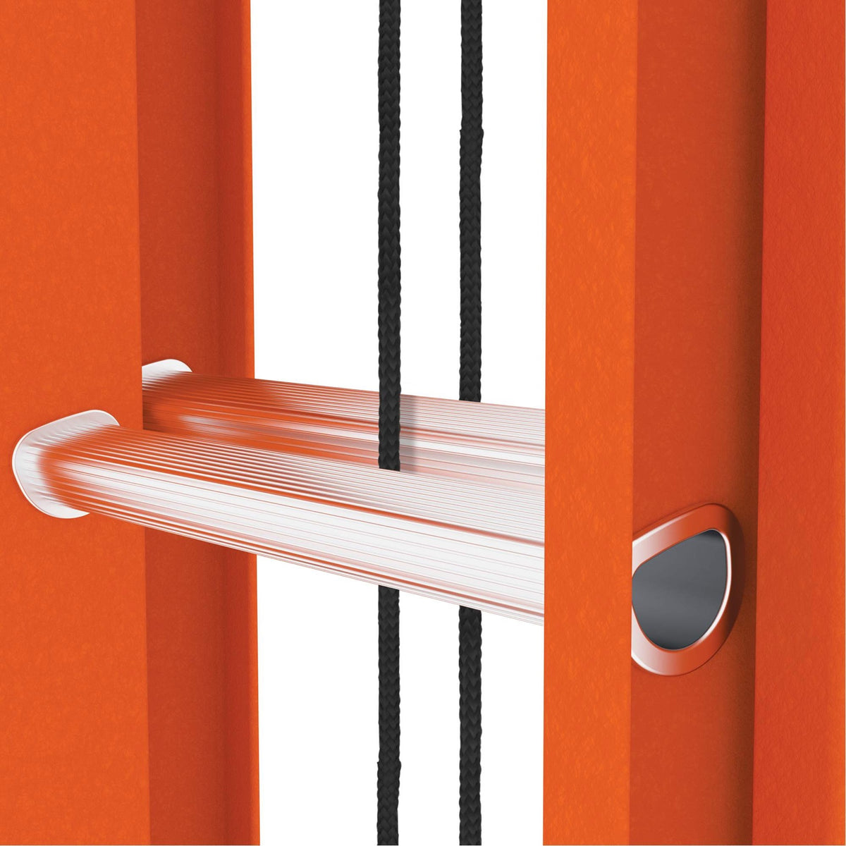 MetalTech BuildMan VD707 aluminum rung and fiberglass rail detail
