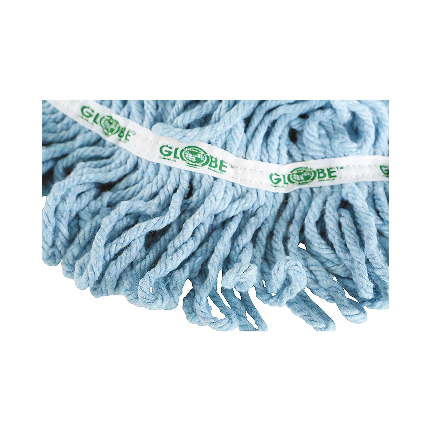 Syn-Pro® Synthetic Narrow Band Wet Blue Looped End Mop - 24 Oz / Blue / Case of 12