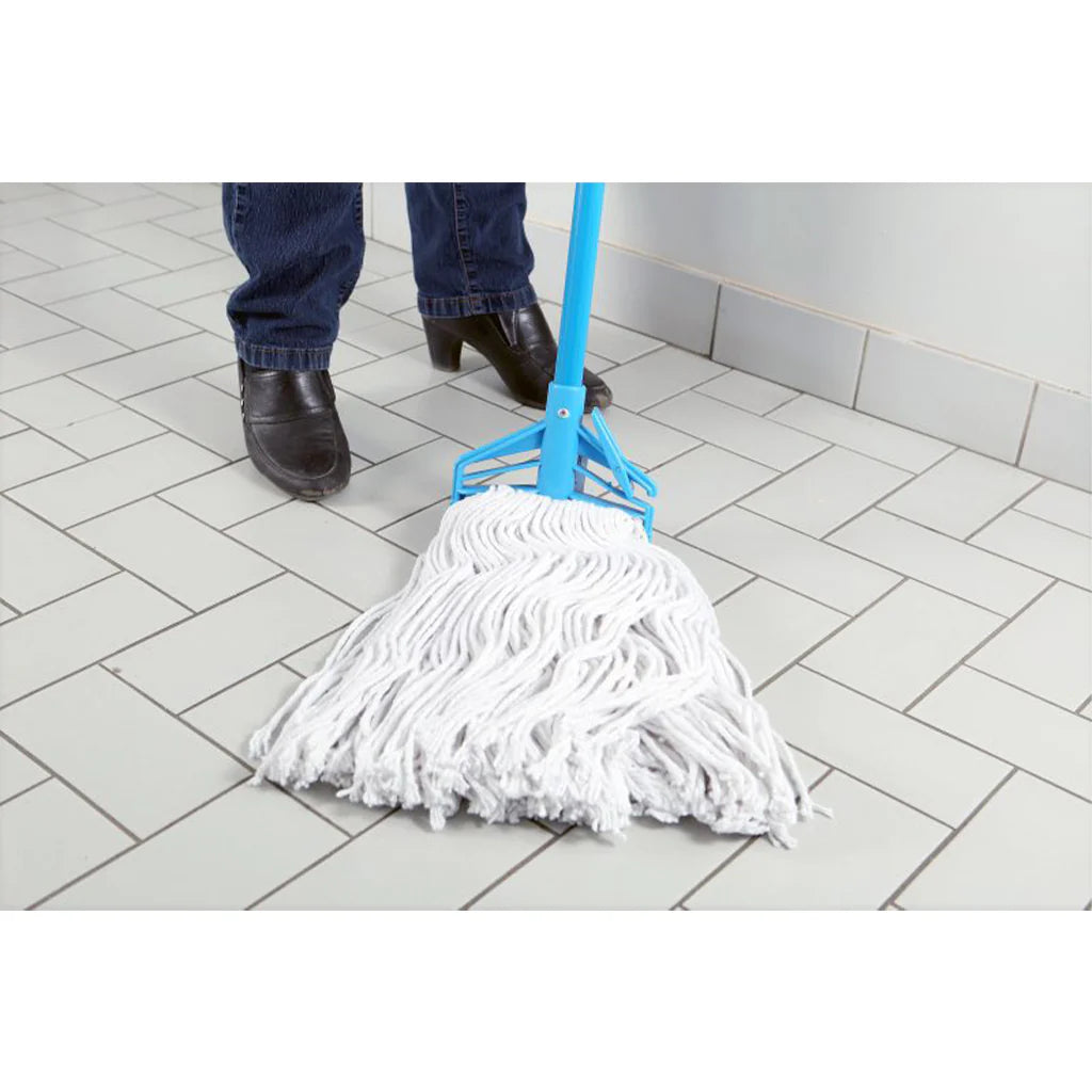 Syn-Pro® Synthetic Narrow Band Wet White Cut End Mop - 24 Oz / White