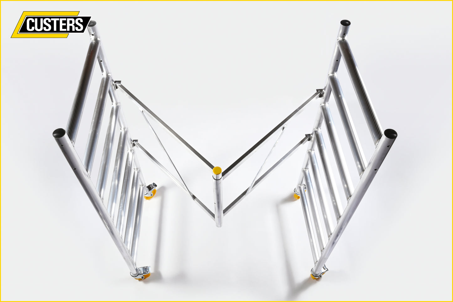 CUSTERS FOLDY 10 Aluminum Folding Scaffold Tower 10 ft. Reach Height