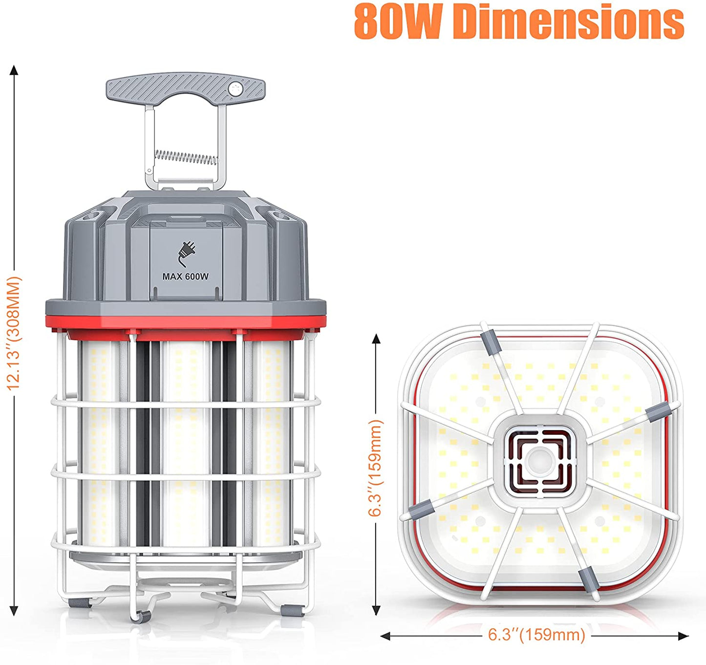ARCLIGHT - LED Heavy Duty 360 Degree Construction Light - 80W