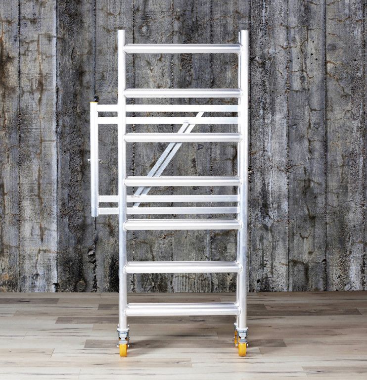 CUSTERS FOLDY 10 Aluminum Folding Scaffold Tower 10 ft. Reach Height