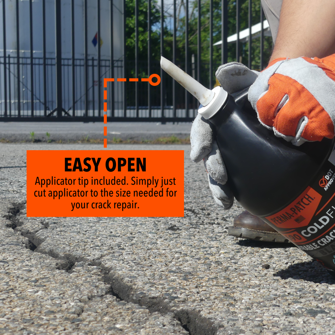 Perma-Patch 6690 ColdFuze Black – Cold Pour Asphalt Crack Sealant (ASTM D6690, Canada)