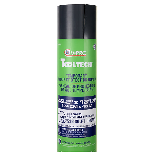 V-PRO Temporary Floor Protection Board 49.2in X 131.2ft (Covers 538 sq. ft.)