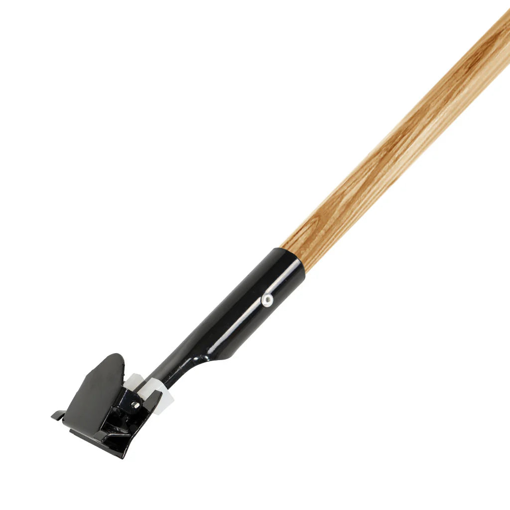 Dust Mop 60 Inch Handle for Snap - On Frames - 60"L Wood Handle / Black