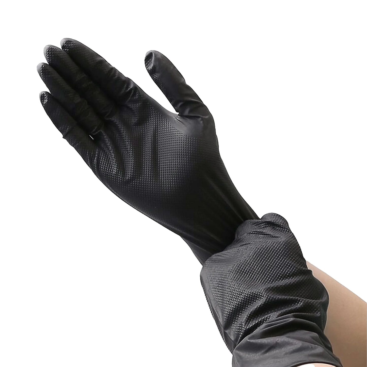 Precision Grip™ 8mil Nitrile Powder Free Gloves - X Large / Black / 10 Boxes of 100