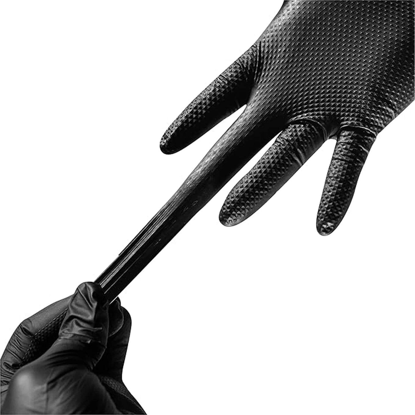 Precision Grip™ 8mil Nitrile Powder Free Gloves - X Large / Black / 10 Boxes of 100
