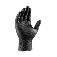 Precision Grip™ 8mil Nitrile Powder Free Gloves - X Large / Black / 10 Boxes of 100