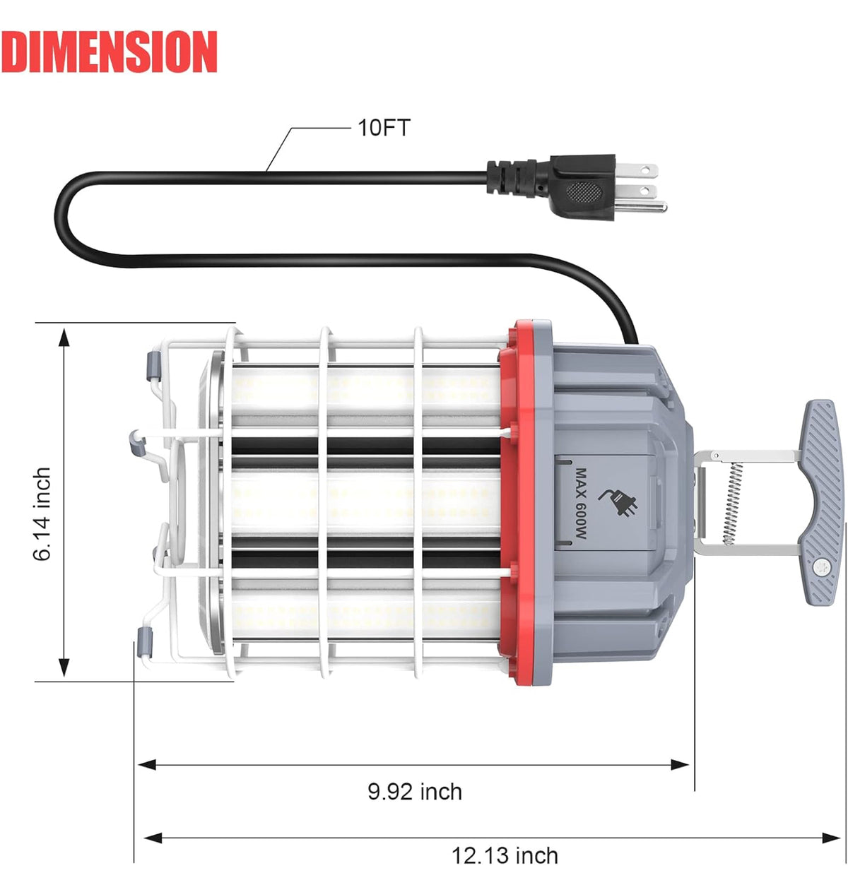 Large Arclight ARCLIGHT - LED Heavy Duty 360 Degree Construction Light - 100W ...