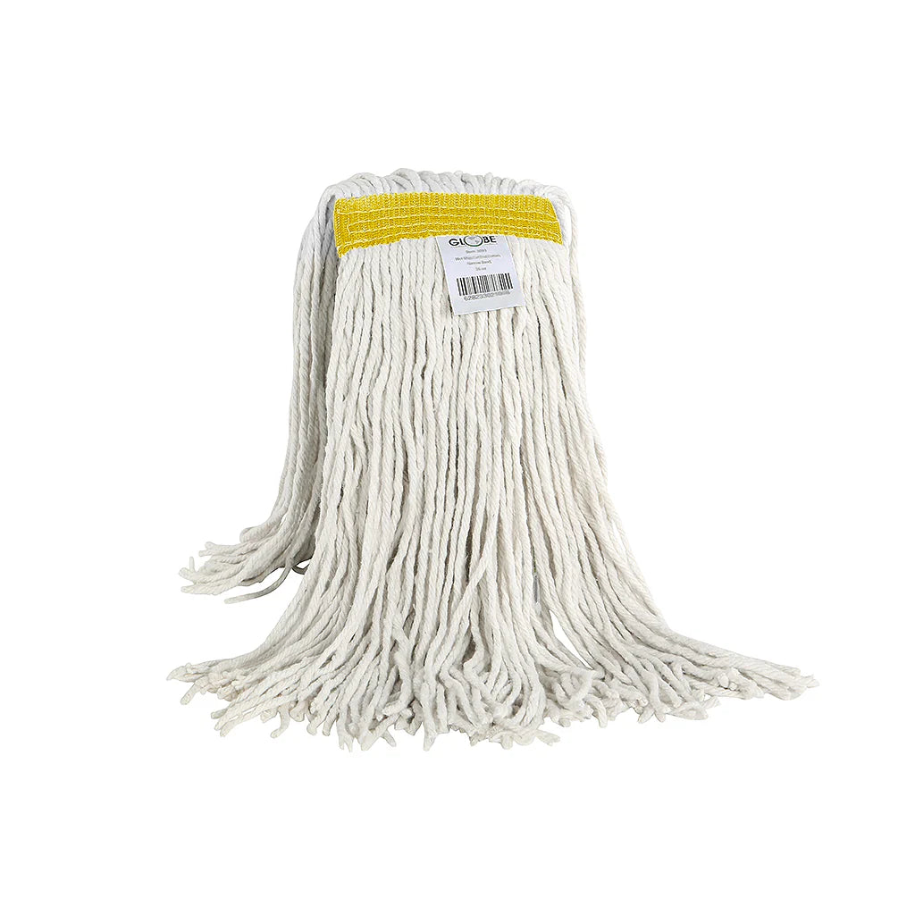 Cot-Pro® Cotton Narrow Band Wet Cut End Mop - 24 Oz / White / Case of 12