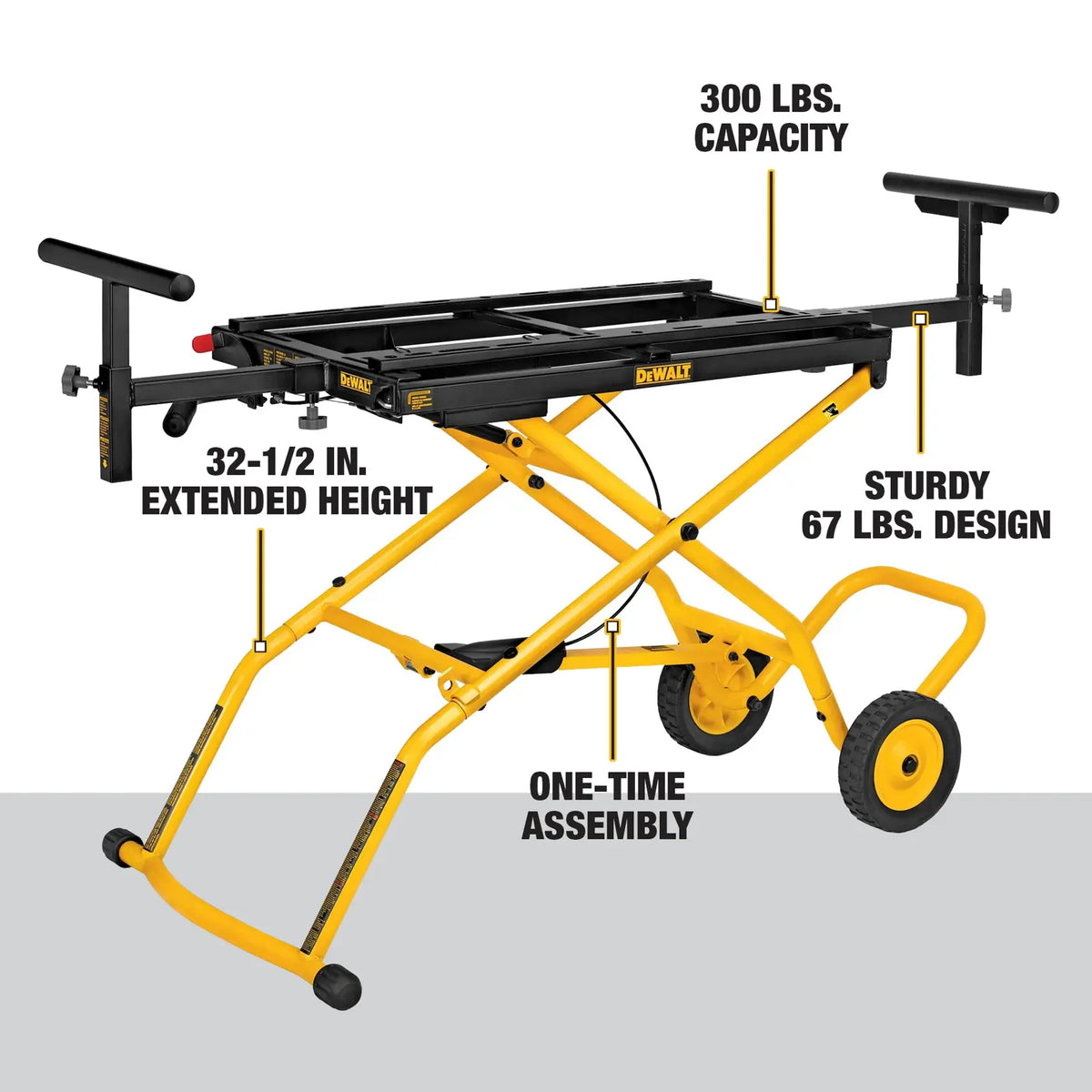 DEWALT DWS780RST 12 in. Double-Bevel Sliding Compound Mitre Saw + DWX726 Rolling Stand