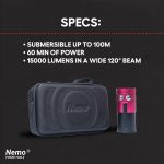 V3 NEMO Flood Light - 15000 Lumens | Underwater Dive Light