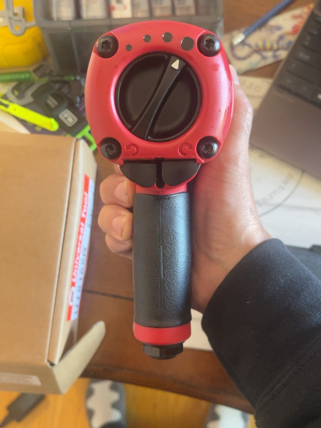 Actual UT8165R rear forward reverse and power selector in hand