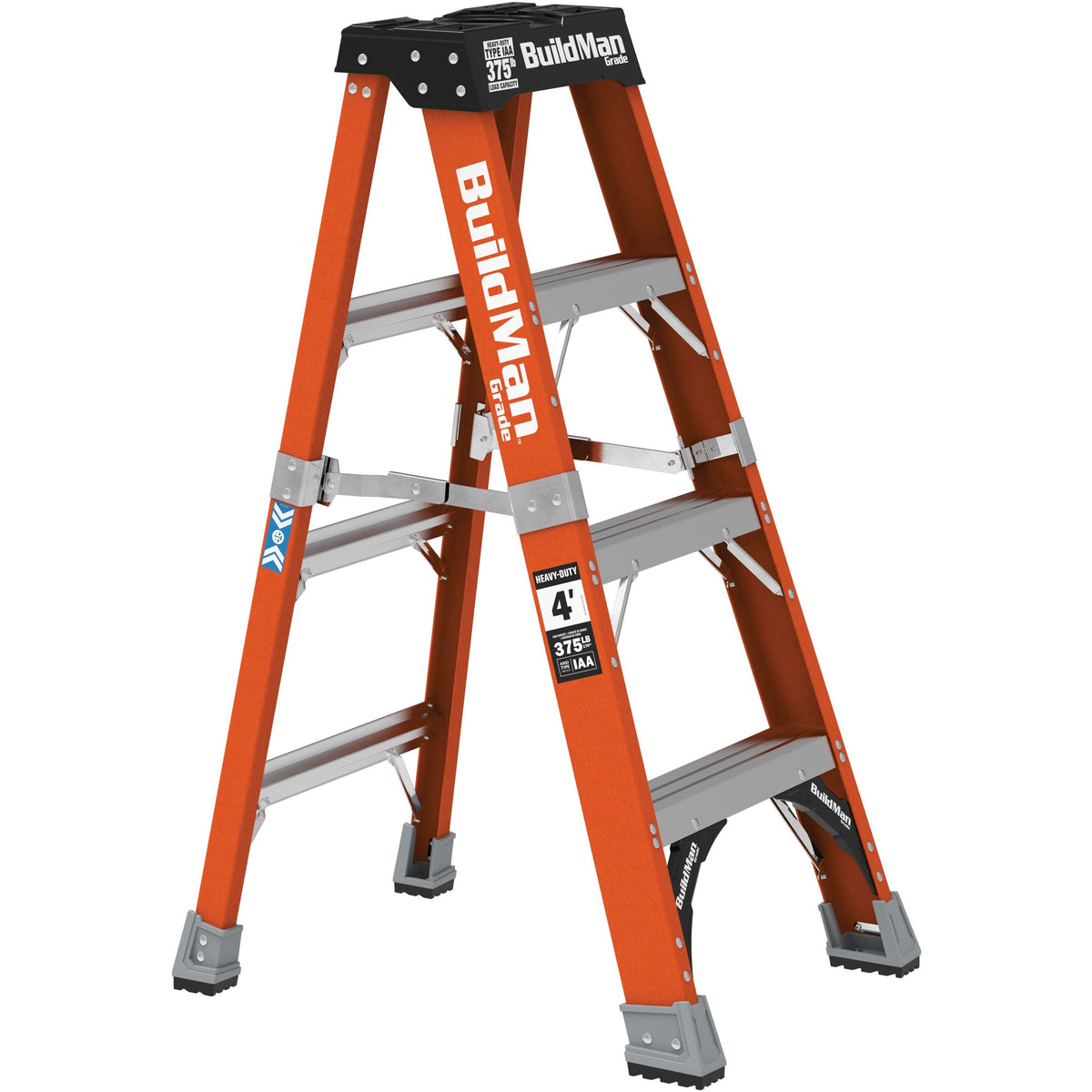 MetalTech BuildMan VD736 4 ft 375 lb stepladder open
