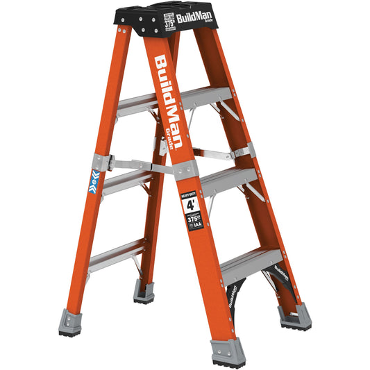 MetalTech BuildMan VD736 4 ft 375 lb stepladder open