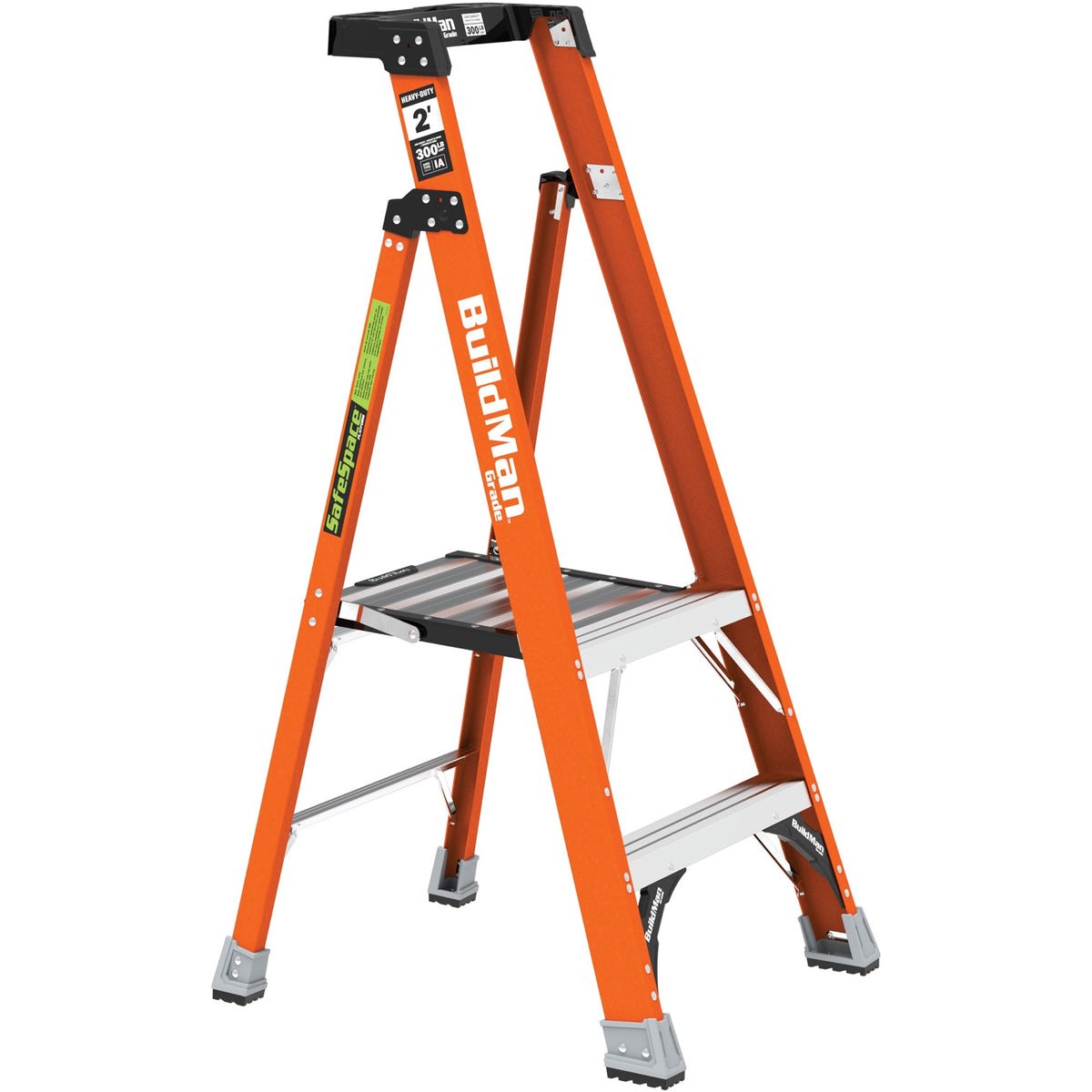MetalTech BuildMan SafeSpace VD740 2 ft platform ladder open