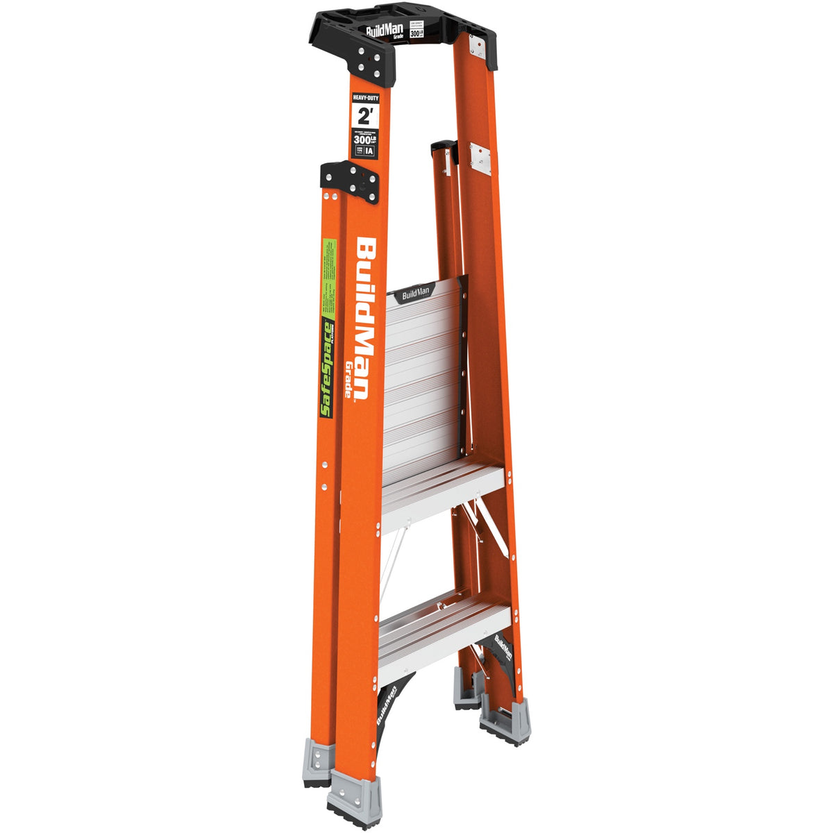 MetalTech BuildMan SafeSpace VD740 2 ft platform ladder folded