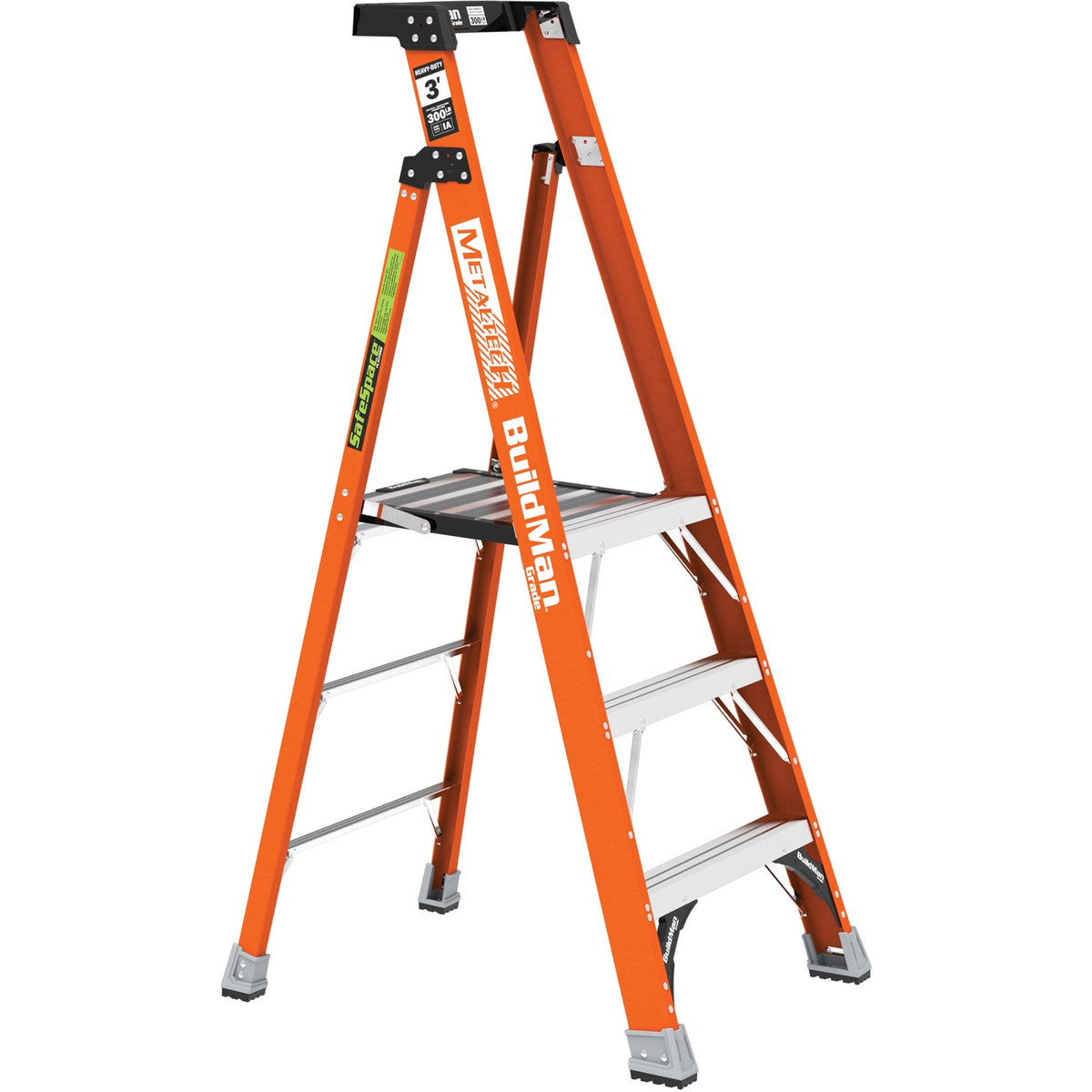MetalTech SafeSpace VD741 3 ft platform ladder open