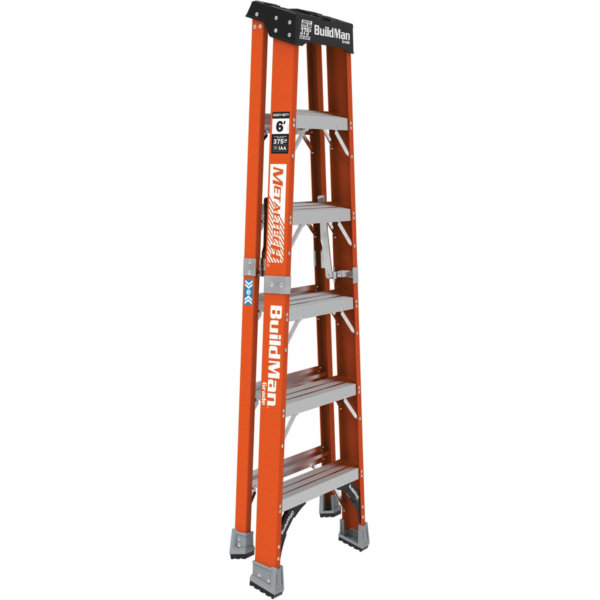 MetalTech BuildMan VD737 6 ft stepladder folded