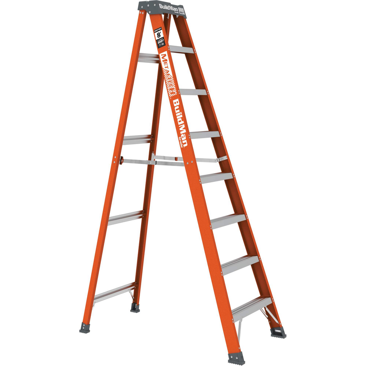 MetalTech BuildMan VD705 8 ft 300 lb Type IA ladder open