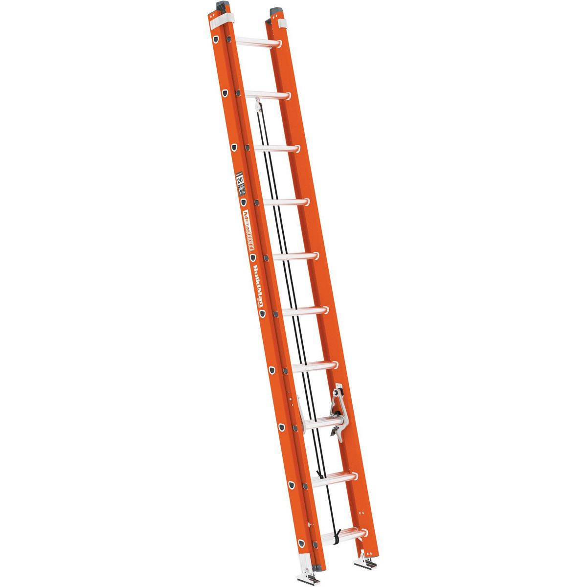 MetalTech BuildMan VD707 20 ft fiberglass extension ladder retracted
