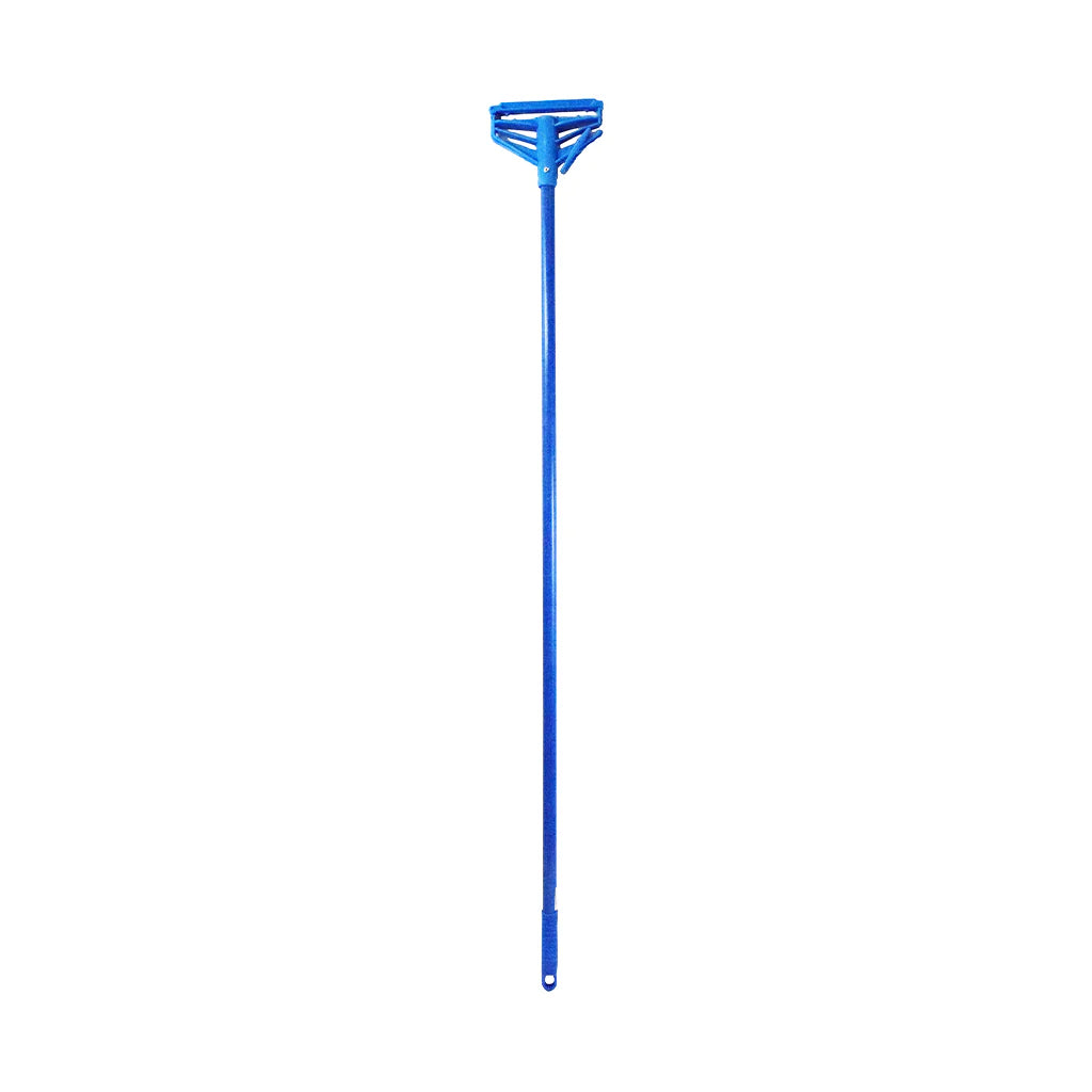 Quick Release Fiberglass Mop Handle - 60"L Fiberglass Handle / Blue / Case of 12