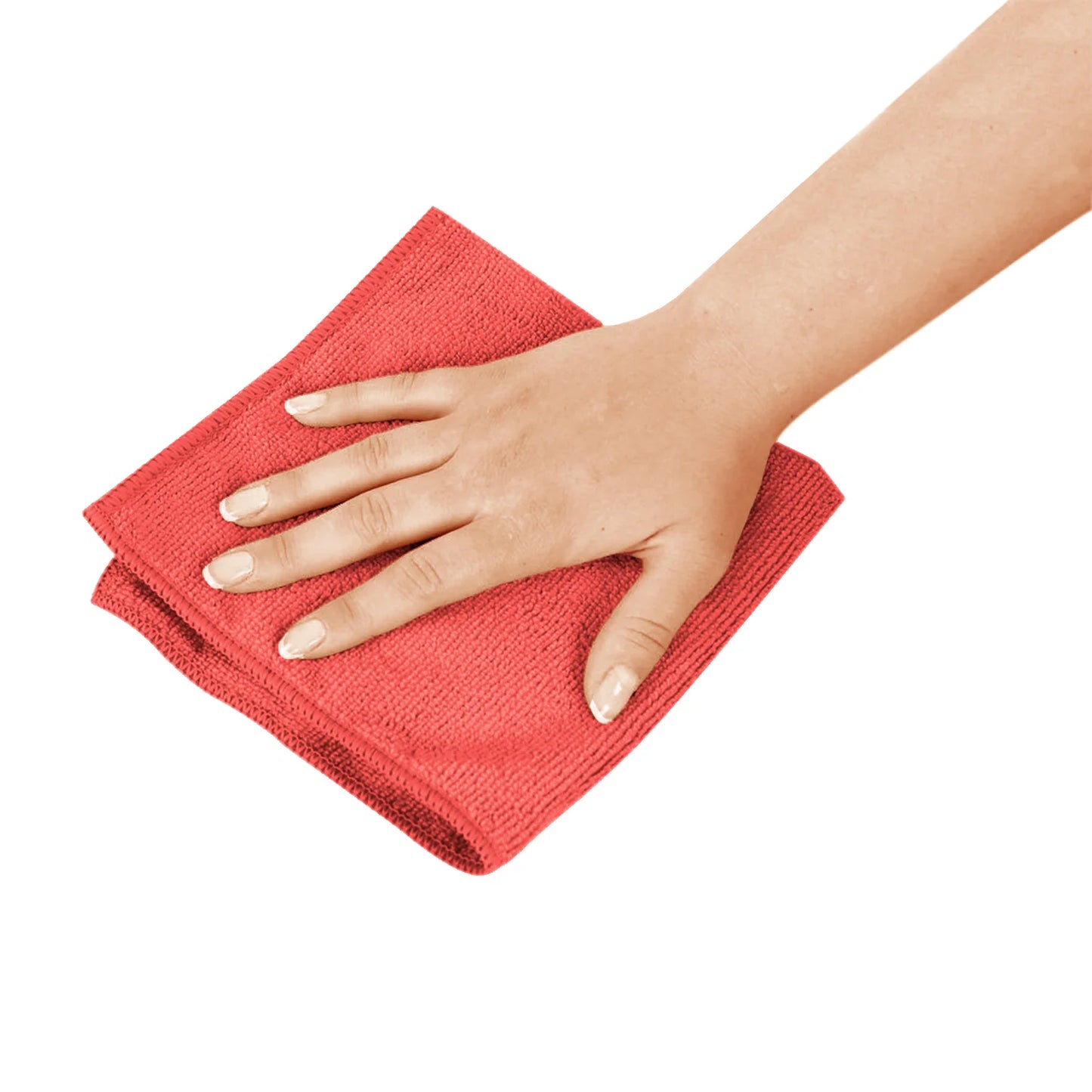 Microfiber Cloths / 240 GSM / 16"L X 16"W / Red / 20 Packs of 10