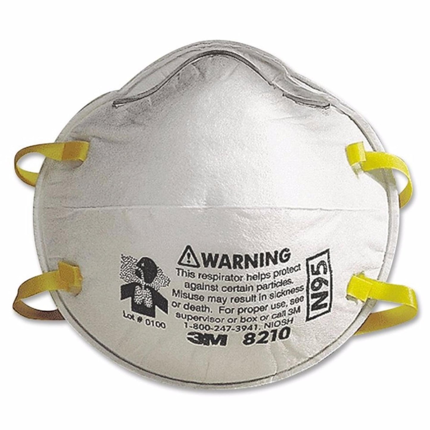 3M - 8210 Particulate Respirators, N95, NIOSH Certified (Box of 20)