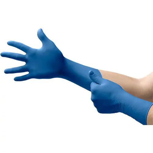 Microflex UltraSense EC 5-mil Blue Nitrile Gloves – Box of 100