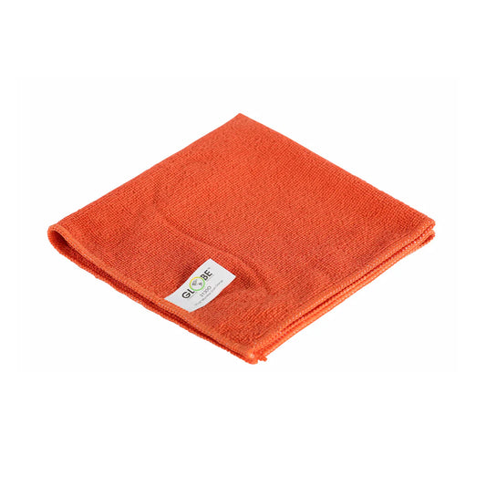 Microfiber Cloths / 240 GSM / 16"L X 16"W / Orange / 20 Packs of 10