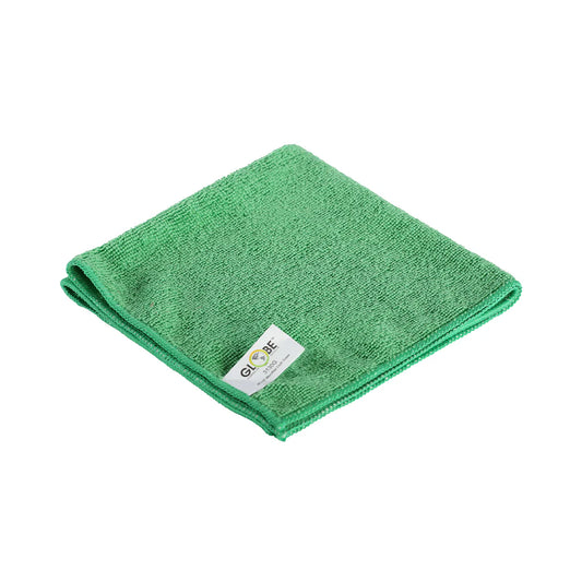 Microfiber Cloths - 240 GSM / 16"L X 16"W / Green / 20 Packs of 10