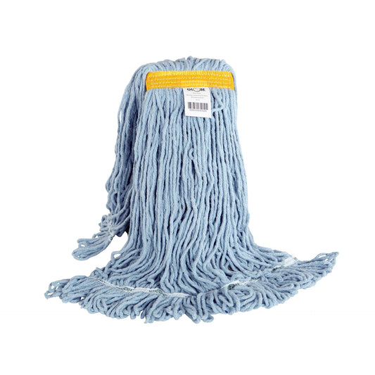 Syn-Pro® Synthetic Narrow Band Wet Blue Looped End Mop - 24 Oz / Blue