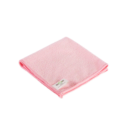 Microfiber Cloths / 240 GSM / 16"L X 16"W / Pink / 20 Packs of 10