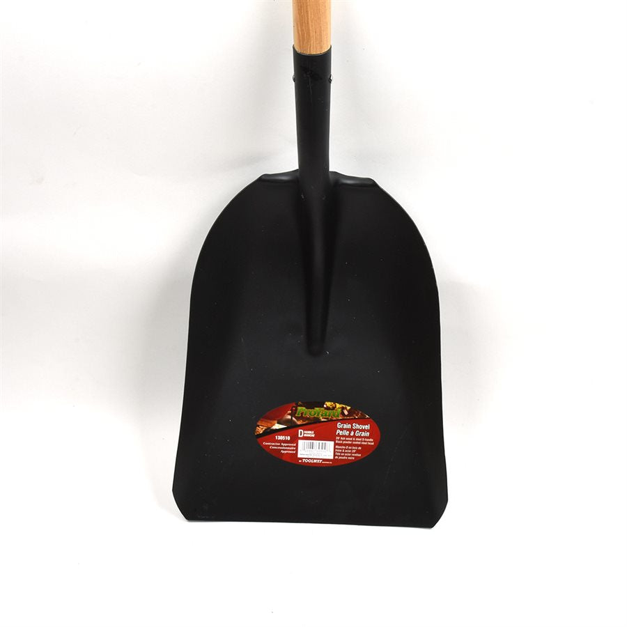 Scoop Shovel 44” x 16” Steel Blade with Wood D-Handle