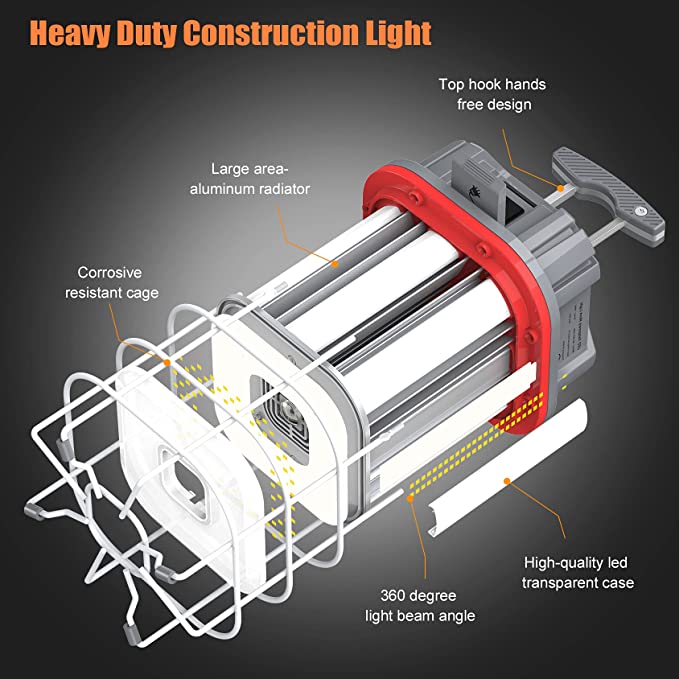 ARCLIGHT - LED Heavy Duty 360 Degree Construction Light - 125W