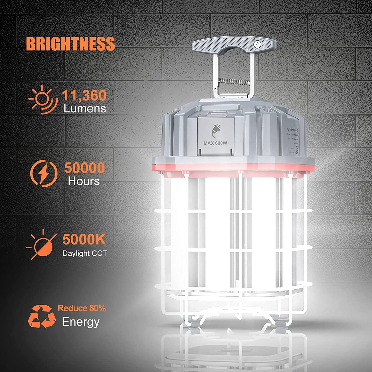 ARCLIGHT - LED Heavy Duty 360 Degree Construction Light - 125W