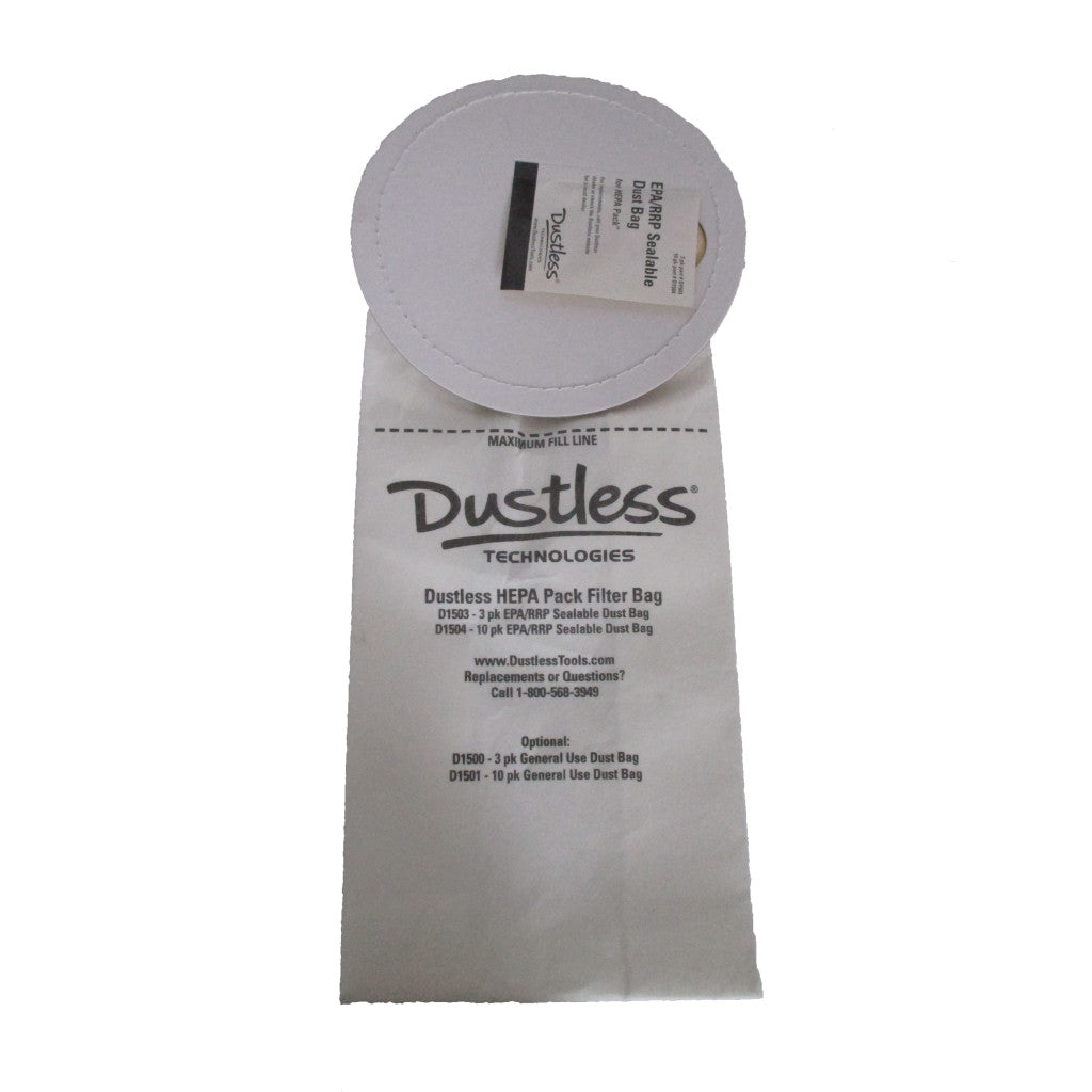 Dustless Filter Bag Seal -D1503 (3 Pack)