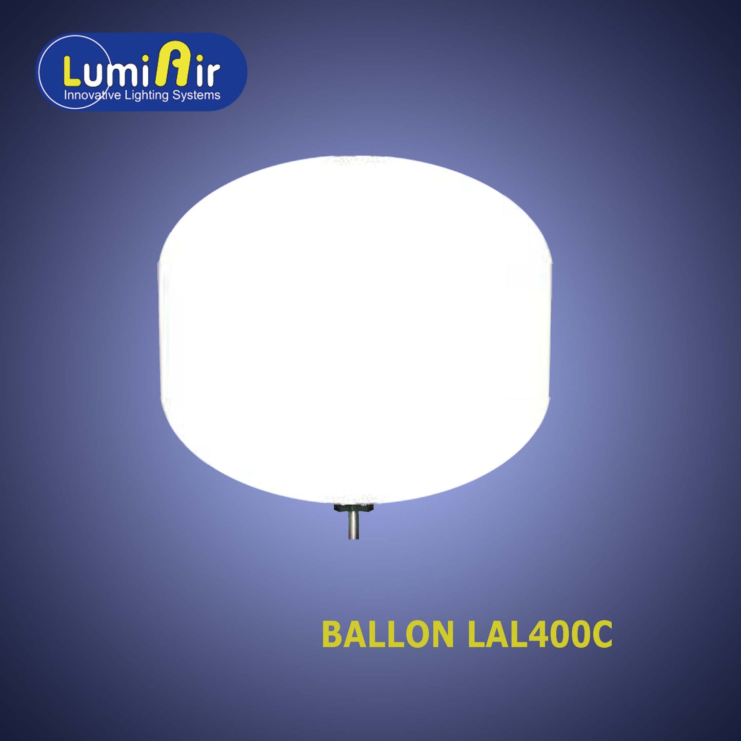 LumiAir Auto Inflating Balloon Light 400W LED covering 19,375 sq ft - LAL400-C