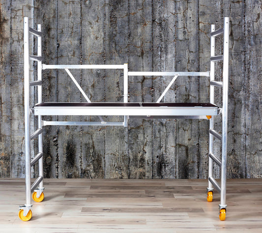 CUSTERS FOLDY 10 Aluminum Folding Scaffold Tower 10 ft. Reach Height
